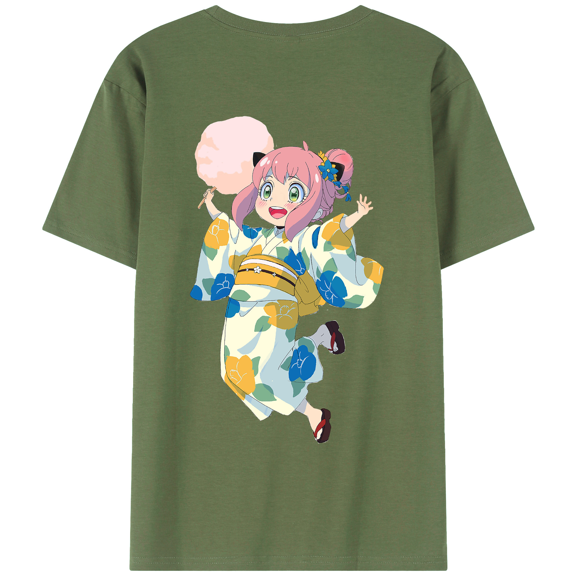 （画像用） SPY×FAMILY间谍家家酒 綿100％ メンズ半袖Tシャツ（バックプリント） 通気性